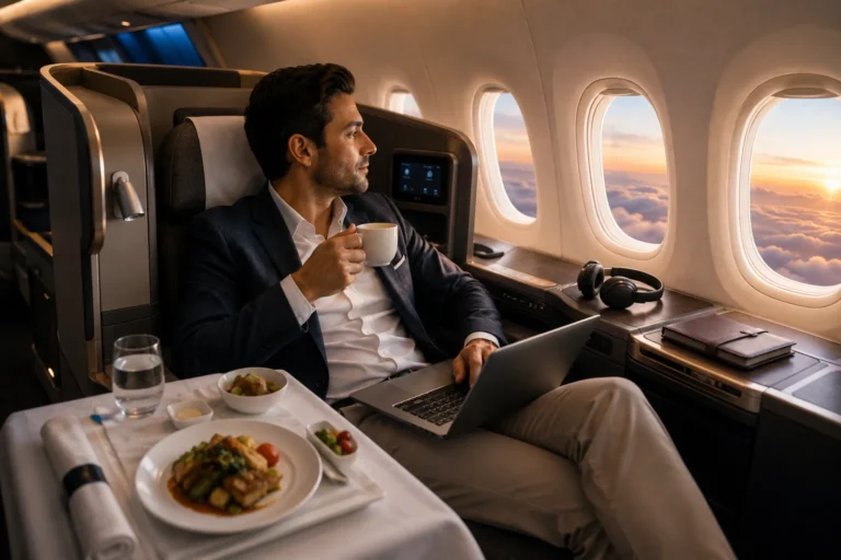 The Perks of Flying Business Class